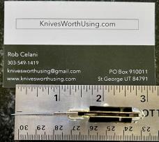 Rare Horn Scale Miniature Keychain Switchblade Knife, Japan 