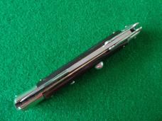 c. 1960's ITALY INOXID PATENT HORN Red DOT Swing Guard Lock Back Switchblade NICE ! 