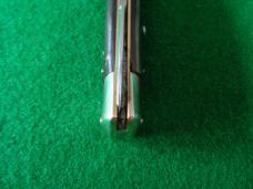 c. 1960's ITALY INOXID PATENT HORN Red DOT Swing Guard Lock Back Switchblade NICE ! 