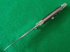 c. 1960's ITALY INOXID PATENT HORN Red DOT Swing Guard Lock Back Switchblade NICE ! 