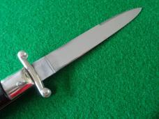 c. 1960's ITALY INOXID PATENT HORN Red DOT Swing Guard Lock Back Switchblade NICE ! 