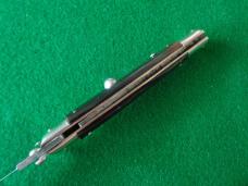 c. 1960's ITALY INOXID PATENT HORN Red DOT Swing Guard Lock Back Switchblade NICE ! 