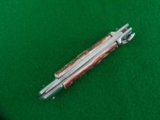 c. 1960's-70's OTHELLO Faux STAG Lever Lock Back Switchblade MINT ! 