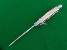c. 1960's-70's OTHELLO Faux STAG Lever Lock Back Switchblade MINT ! 