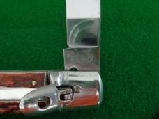 c. 1960's-70's OTHELLO Faux STAG Lever Lock Back Switchblade MINT ! 