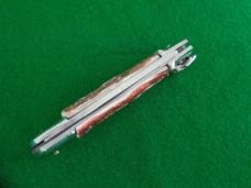 c. 1960's-70's OTHELLO Faux STAG Lever Lock Back Switchblade MINT ! 
