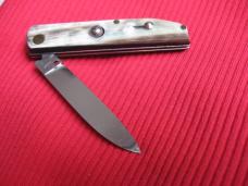 Rare Vintage Italian Horn Gentleman's Switchblade Knife