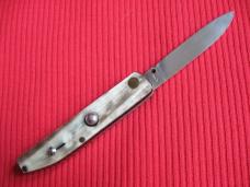 Rare Vintage Italian Horn Gentleman's Switchblade Knife