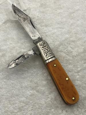 Schrade Grand Dad's Barlow 2 Blade Knife #206 Made In USA