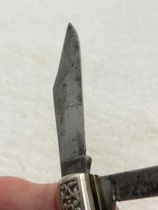 Schrade Grand Dad's Barlow 2 Blade Knife #206 Made In USA