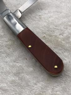 Vintage Kabar 2 Blade Barlow Knife #1013 Made In USA Excellent Unused Condition