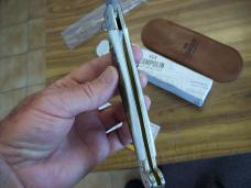 A.G.A. Campolin "The Sicilian" 12" Fighting Knife Maniago, Italy Genuine Stag/Antler UNUSED NIB.