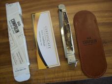 A.G.A. Campolin "The Sicilian" 12" Fighting Knife Maniago, Italy Genuine Stag/Antler UNUSED NIB.