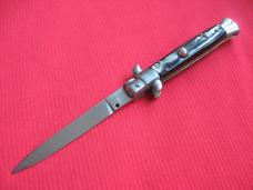 Vintage VIRGINIA 9" Italian STILETTO Horn Switchblade Knife.