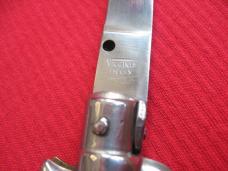 Vintage VIRGINIA 9" Italian STILETTO Horn Switchblade Knife.