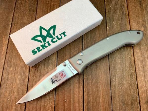 Seki Cut Bob Lum/ Haru Encounter Liner Lock Aluminum with D2 Steel Blade Seki Japan