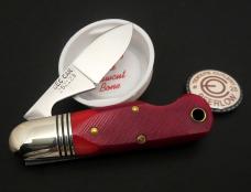 Great Eastern Cutlery #25 EO Beerlow Red Sawcut Bone GEC Easy Open 252123