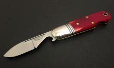 Great Eastern Cutlery #25 EO Beerlow Red Sawcut Bone GEC Easy Open 252123