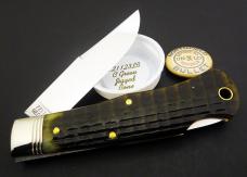 Great Eastern Cutlery Northfield #72 Bullet Cody Scout Lockback C Green Jigged Bone GEC 721123LB