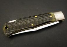 Great Eastern Cutlery Northfield #72 Bullet Cody Scout Lockback C Green Jigged Bone GEC 721123LB