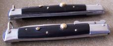 2 vintage Switchblade knives RIZZUTO ESTILETO MILANO marked knife
