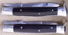 2 vintage Switchblade knives RIZZUTO ESTILETO MILANO marked knife