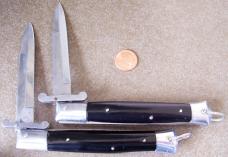 2 vintage Switchblade knives RIZZUTO ESTILETO MILANO marked knife