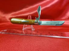 Great Eastern Cutlery 715222 Beer Cub, Pale Ale Linen Micarta. New, Mint in Tube with Pin!.