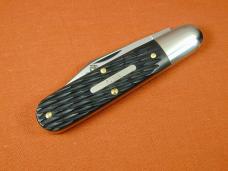 Great Eastern Cutlery GEC Jigged Black Delrin Rozee Bullet End Barlow Knife 781124 NIT Made In USA