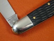 Great Eastern Cutlery GEC Jigged Black Delrin Rozee Bullet End Barlow Knife 781124 NIT Made In USA