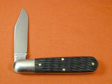 Great Eastern Cutlery GEC Jigged Black Delrin Rozee Bullet End Barlow Knife 781124 NIT Made In USA