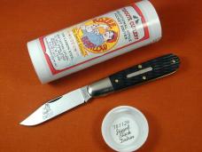 Great Eastern Cutlery GEC Jigged Black Delrin Rozee Bullet End Barlow Knife 781124 NIT Made In USA