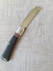 K'roo Striper Ctec Jackal...4" closed..Rwl34..filework..Black Ctec w BOLT shield..coa and slip