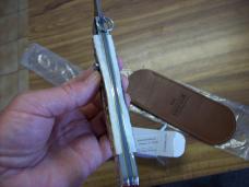 A.G.A. Campolin "The Sicilian" 12" Fighting Knife Maniago, Italy Genuine Stag/Antler UNUSED NIB.