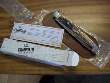A.G.A. Campolin "The Sicilian" 12" Fighting Knife Maniago, Italy Genuine Stag/Antler UNUSED NIB.