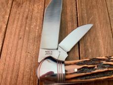 A.G. Russell Folding Hunter Stag Seki Japan Early 1990’s