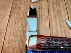 Cattaraugus Cutlery by A.G. Russell for the KCC Sleeveboard Whittler Brown Jigged Bone 1990