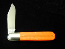 Great Eastern Cutlery GEC Jigged Orange Delrin Rozee Bullet End Barlow Knife 781124 NIT Made In USA