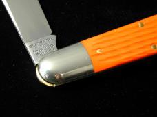 Great Eastern Cutlery GEC Jigged Orange Delrin Rozee Bullet End Barlow Knife 781124 NIT Made In USA