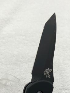 Benchmade 9501 BK Mini Auto Stryker Push Button Automatic Knife Made In USA Discontinued