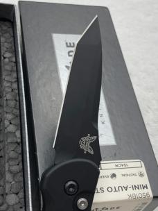 Benchmade 9501 BK Mini Auto Stryker Push Button Automatic Knife Made In USA Discontinued