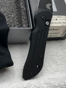 Benchmade 9501 BK Mini Auto Stryker Push Button Automatic Knife Made In USA Discontinued
