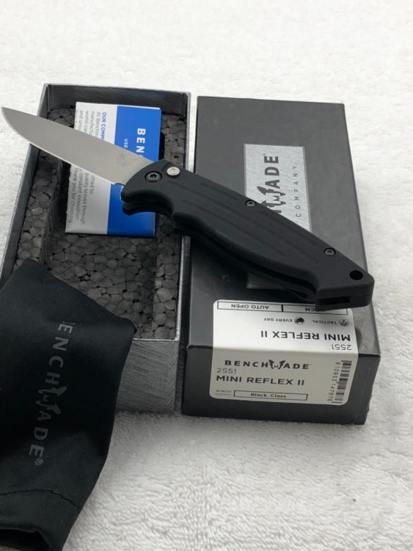 Benchmade 2551 Mini Reflex II Push Button Automatic Knife Made In USA Discontinued Benchmade 2551 Mini Reflex II Push Button Automatic Knife Made In USA Discontinued