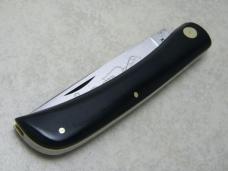 Case XX USA 1965-69 Black 2138 Carbon Steel Large Sod Buster Knife