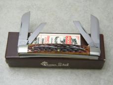 Schatt & Morgan Queen USA Bone 2002 Congress NKCA Club Knife NIB