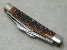 Schatt & Morgan Queen USA Bone 2002 Congress NKCA Club Knife NIB