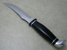 Case XX USA 1960's-70's Black 223-5 Fixed Blade Sheath Knife