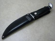 Case XX USA 1960's-70's Black 223-5 Fixed Blade Sheath Knife