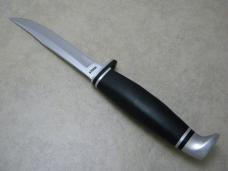 Case XX USA 1960's-70's Black 2 FINN Fixed Blade Sheath Knife