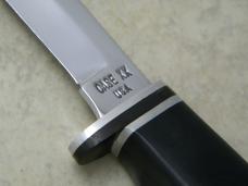 Case XX USA 1960's-70's Black 2 FINN Fixed Blade Sheath Knife